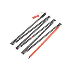 Mammut Carbon Probe 280 speed lock kije do nart 2 szt. 2,8 m Czarny, Czerwony
