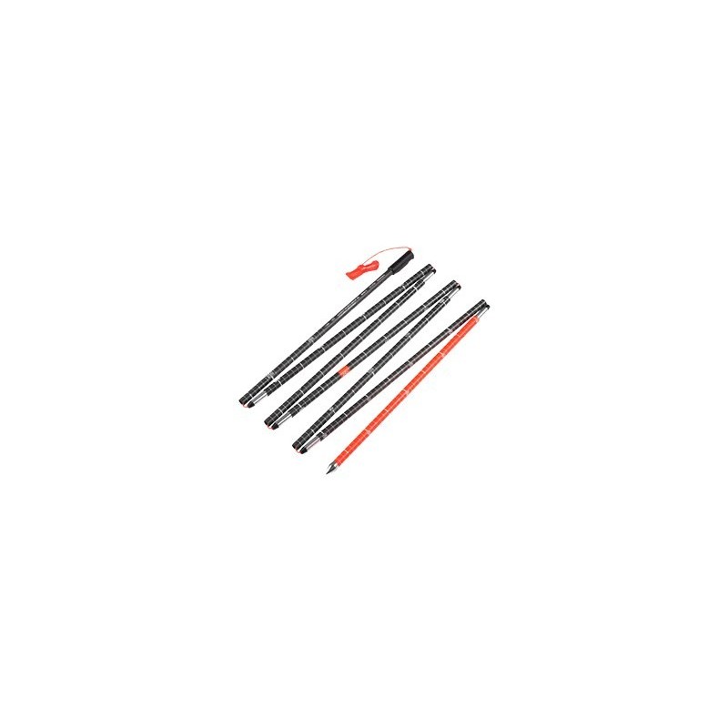 Mammut Carbon Probe 280 speed lock kije do nart 2 szt. 2,8 m Czarny, Czerwony