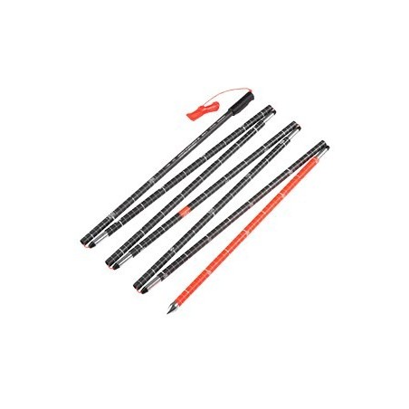 Mammut Carbon Probe 280 speed lock kije do nart 2 szt. 2,8 m Czarny, Czerwony