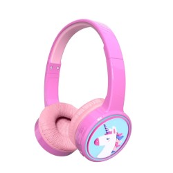 Denver BTH-106P słuchawki/zestaw słuchawkowy Przewodowy i Bezprzewodowy Opaska na głowę Połączenia/muzyka Bluetooth Różowy