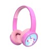 Denver BTH-106P słuchawki/zestaw słuchawkowy Przewodowy i Bezprzewodowy Opaska na głowę Połączenia/muzyka Bluetooth Różowy