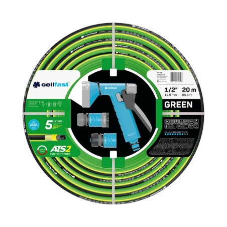 C.WĄŻ OGR.GREEN ATS 1/2" 20m + ZESTAW ZRASZAJĄCY