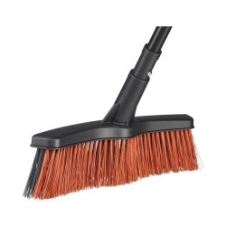Fiskars 1025930 miotła Zewnętrzna Włosie miękkie/twarde Czarny, Pomarańczowy