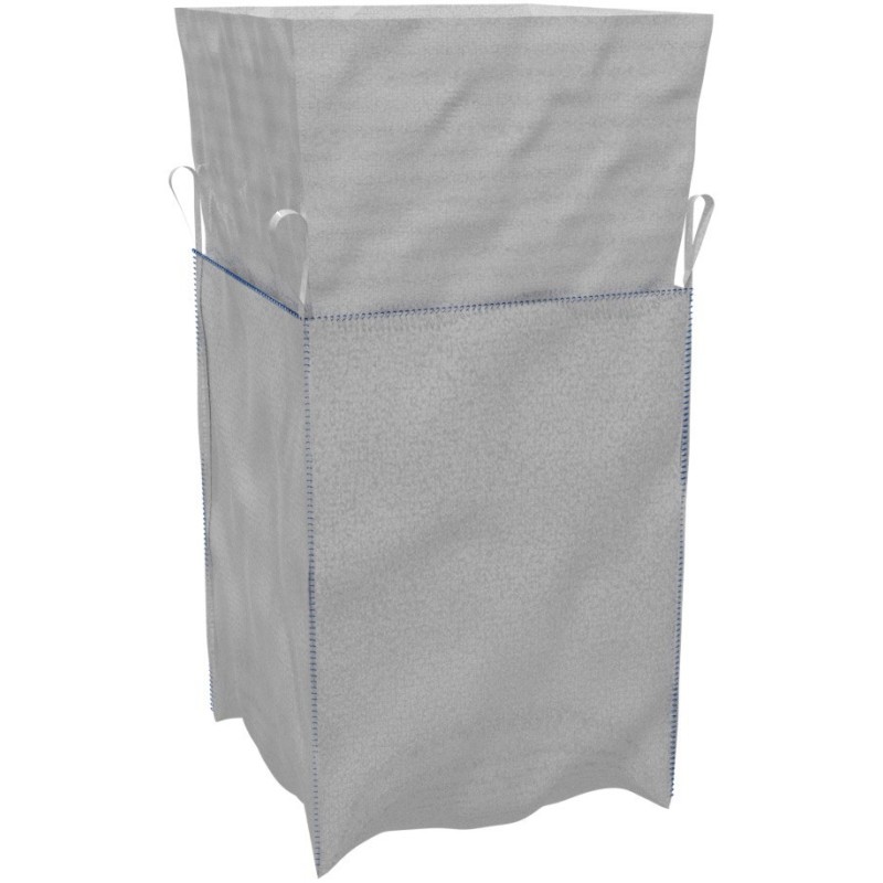 WOREK BIG-BAG 90*90*160 CM BIAŁY, OTWARTY Z KOŁNIERZEM