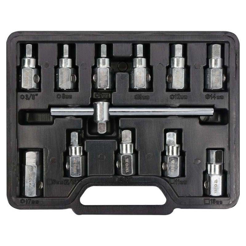 Yato YT-0600 klucz nasadowy Zestaw kluczy nasadowych 12 szt. Yato YT-0600 klucz nasadowy Zestaw kluczy nasadowych 12 szt.
