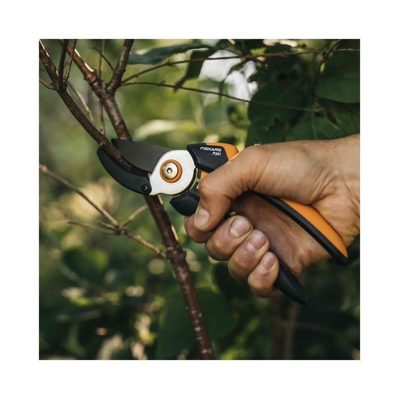Fiskars Solid L P361 Nożyce ogrodowe Kowadło Czarny, Pomarańczowy
