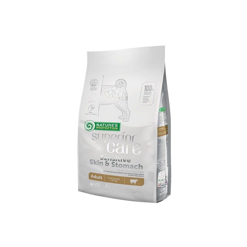 Nature's Protection Sensitive Skin&Stomach Adult Small Breeds with Jagnięcina 1.5kg Nature's Protection Sensitive Skin&Stomach Adult Small Breeds with Jagnięcina 1.5kg