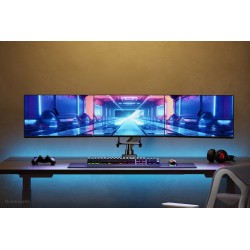 Neomounts NM-D775DX3BLACK uchwyt / stojak do monitorów 68,6 cm (27") Biurko Czarny