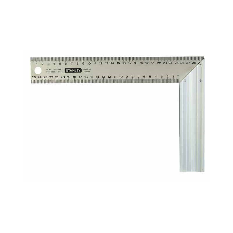 kątownik stalowy z podziałką, aluminiowy 200 x 400 mm
