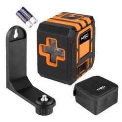 Laser krzyżowy 20 m, z etui i uchwytem magnetycznym, czerwony