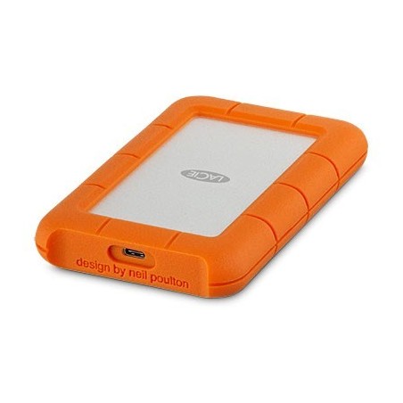 LaCie Rugged USB-C zewnętrzny dysk twarde 4 TB 5400 RPM 2.5" USB Type-C 3.2 Gen 1 (3.1 Gen 1) Pomarańczowy, Srebrny