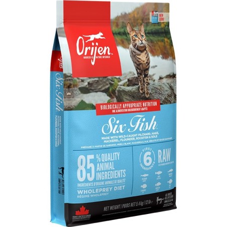ORIJEN Cat Six Fish - sucha karma dla kota - 5,4g