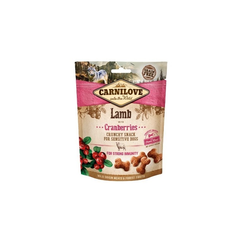 CARNILOVE Fresh Crunchy Lamb+Cranberry - przysmak dla psa - 200 g