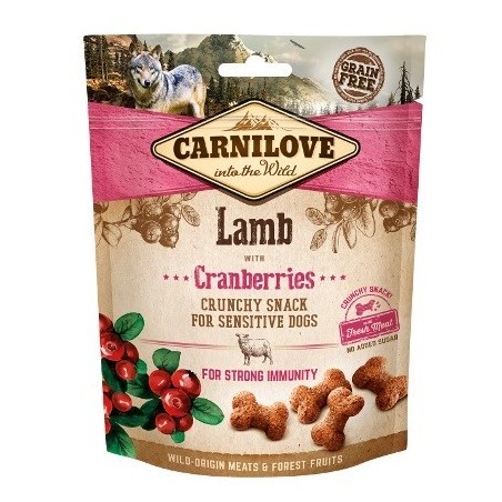 CARNILOVE Fresh Crunchy Lamb+Cranberry - przysmak dla psa - 200 g