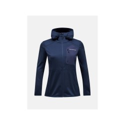 Bluza PEAK PERFORMANCE W Utility Light Zip Hood niebieski - M