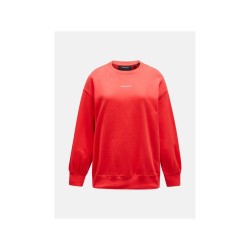 Bluza PEAK PERFORMANCE Original Terry Crew Women czerwony - M