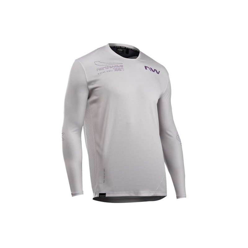 Koszulka rowerowa NORTHWAVE Edge 2 Jersey LS szary - L
