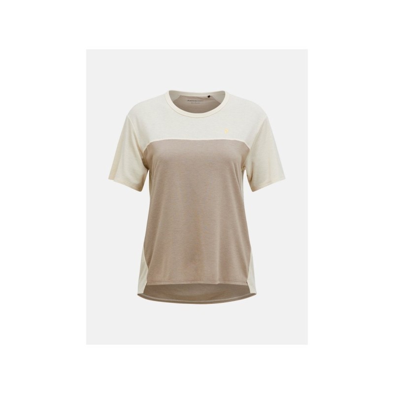 Koszulka PEAK PERFORMANCE W Trail Wool Blend SS beżowy - M