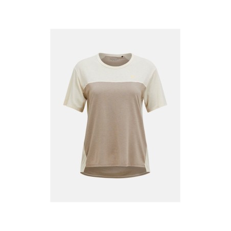 Koszulka PEAK PERFORMANCE W Trail Wool Blend SS beżowy - M