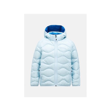 Kurtka puchowa dziecięca PEAK PERFORMANCE Helium Down Hood Jacket Junior niebieski - 150