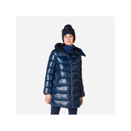 Kurtka Rossignol W Shiny Parka granatowy - XL