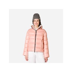 Kurtka Rossignol W Shiny Bomber rĂłĹĽowy - S