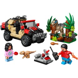 Lego 76972 Jurassic World - Ucieczka terenówką przed raptorem