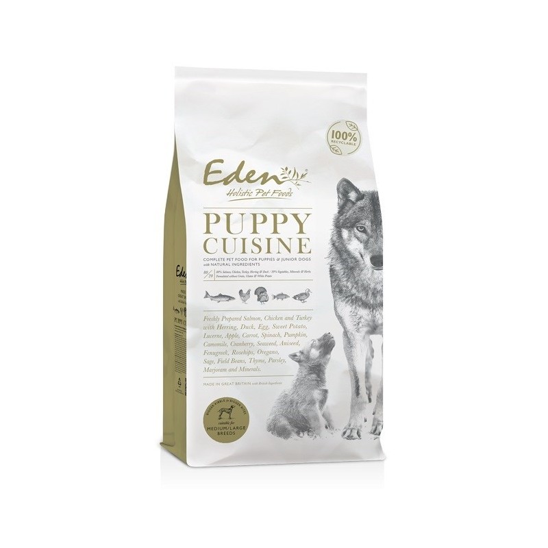 Eden Cuisine Rasy Średnie i Duże dla szczeniąt 2kg Eden Cuisine Rasy Średnie i Duże dla szczeniąt 2kg
