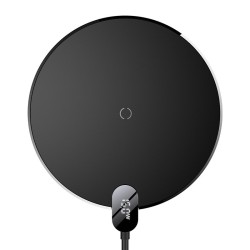 Baseus CCED000001 ładowarka do urządzeń przenośnych Słuchawki, Smartfon Czarny USB Bezprzewodowe ładowanie Wewnętrzna