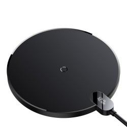 Baseus CCED000001 ładowarka do urządzeń przenośnych Słuchawki, Smartfon Czarny USB Bezprzewodowe ładowanie Wewnętrzna