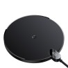 Baseus CCED000001 ładowarka do urządzeń przenośnych Słuchawki, Smartfon Czarny USB Bezprzewodowe ładowanie Wewnętrzna