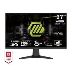 MSI MAG 275QF monitor komputerowy 68,6 cm (27") 2560 x 1440 px Wide Quad HD LCD Czarny