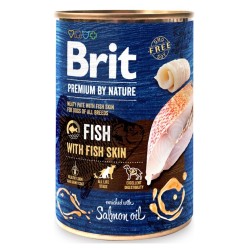 BRIT Premium By Nature Ryba ze skórami 400g