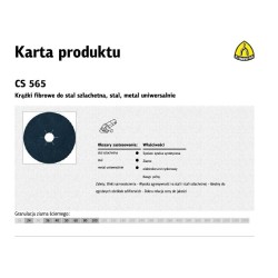 K.FIBRA KRĄŻEK 125 gr. 80 CS565 /25szt METAL