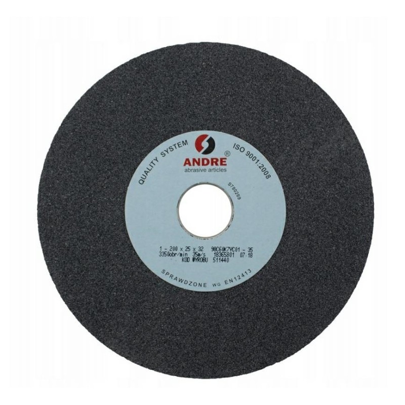 ANDRE ŚCIERNICA PŁASKA 200mm x 20mm x 32mm 98C60K7VC01-35 CZARNA "TYP 1"