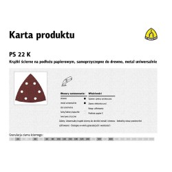 K.PAPIER TRÓJKĄT PS22K P 60 GLS15 /50szt. 96mm