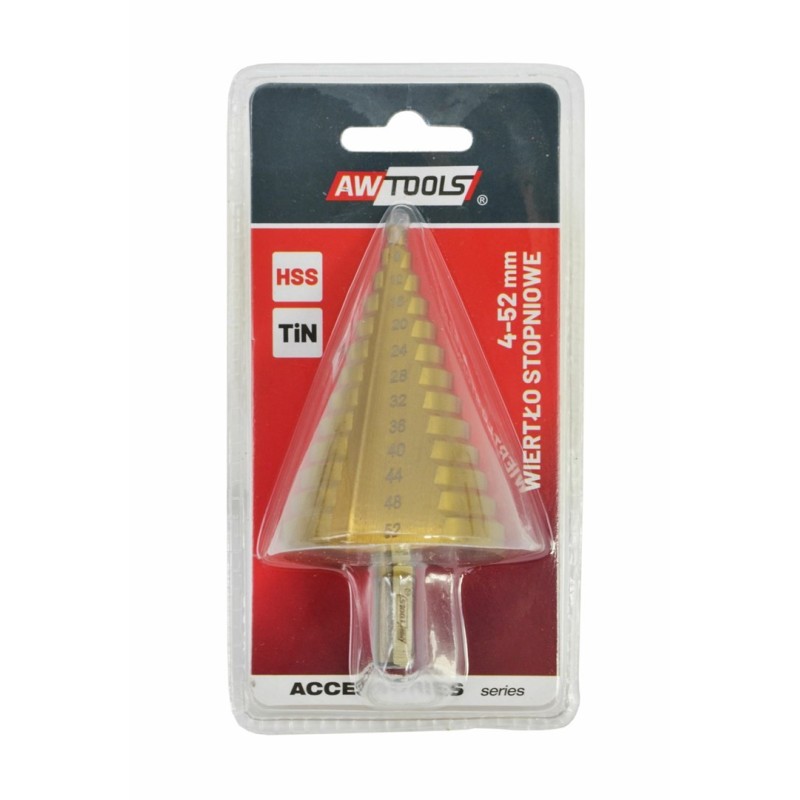 AW WIERTŁO STOPNIOWE HSS-TIN / 4-52mm