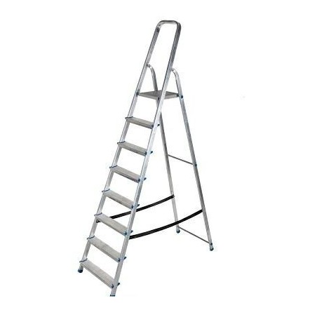 Drabina aluminiowa wolnostojąca 8 stopni 150 kg AWTOOLS