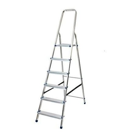 Drabina aluminiowa AWTOOLS wolnostojąca 6 stopni 150 kg