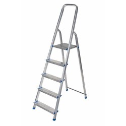 AWTOOLS Drabina aluminiowa wolnostojąca 5 stopni 150 kg