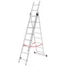 AWTOOLS drabina aluminiowa BASIC 3x8 stopni 150kg