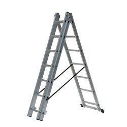 AWTOOLS Drabina aluminiowa 3x7 stopni 150kg adaptacja na schody