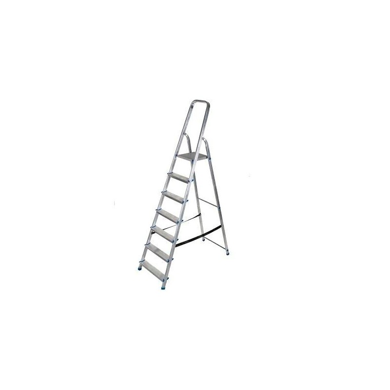 AWTOOLS Drabina aluminiowa wolnostojąca 7-stopniowa 150kg