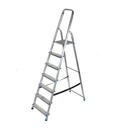 AWTOOLS Drabina aluminiowa wolnostojąca 7-stopniowa 150kg