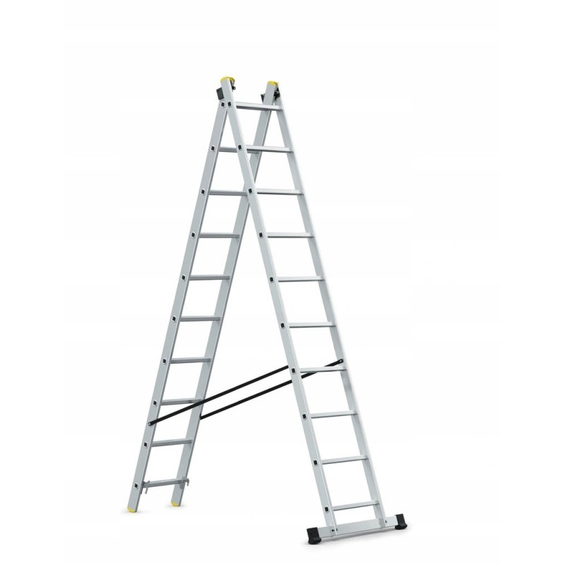 AWTOOLS Drabina aluminiowa 2x10 150kg wielofunkcyjna 2-częściowa