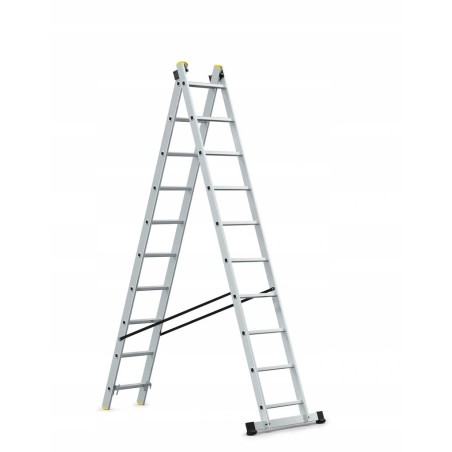 AWTOOLS Drabina aluminiowa 2x10 150kg wielofunkcyjna 2-częściowa