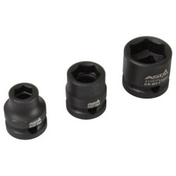 Asta nasadki udarowe na szynie super krótkie 1/2" 15szt.