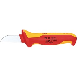 Knipex 98 52 nożyk Pomarańczowy, Czerwony Stałe ostrze noża