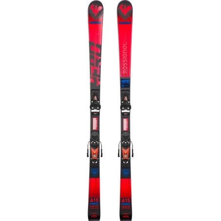 Narty ROSSIGNOL HERO Athlete GS PRO (R21) + wiązania LOOK NX7 GW B73 Black Hot Red - 143