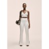 Legginsy damskie Casall Grace Flare Slit Pant biały - S